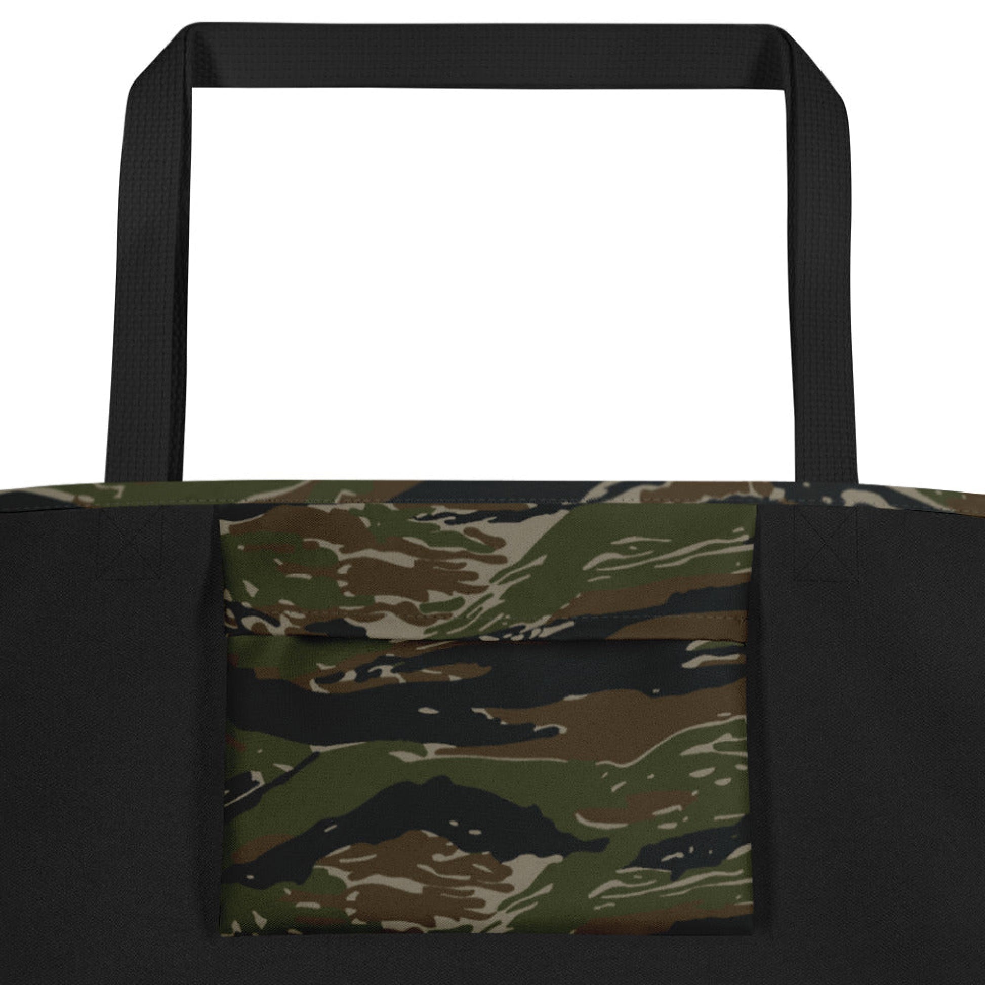 American Tiger Stripe Vintage Advisor Vietnam CAMO Large Tote Bag
