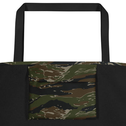 American Tiger Stripe Vintage Advisor Vietnam CAMO Large Tote Bag