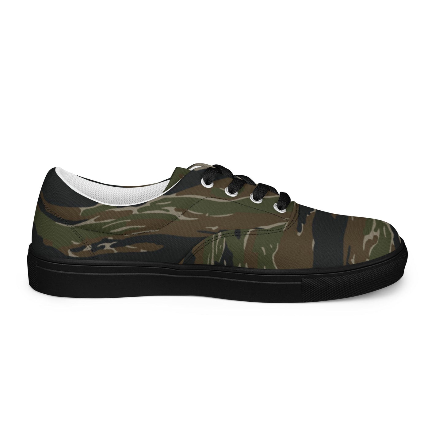 American Tiger Stripe Vintage Advisor Vietnam CAMO Mens Lace-Up Canvas Shoes - Lace-up