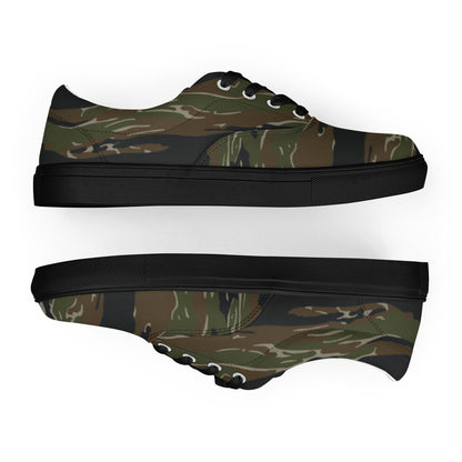 American Tiger Stripe Vintage Advisor Vietnam CAMO Mens Lace-Up Canvas Shoes - Lace-up