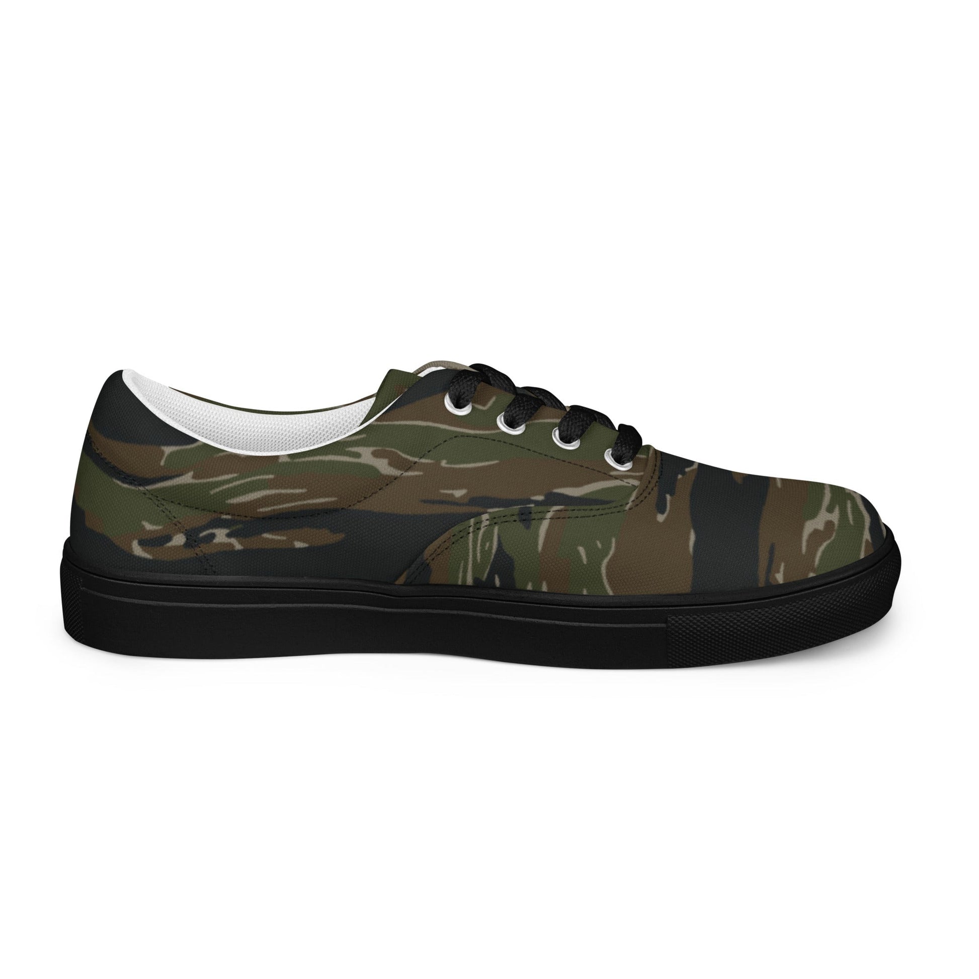 American Tiger Stripe Vintage Advisor Vietnam CAMO Mens Lace-Up Canvas Shoes - Lace-up