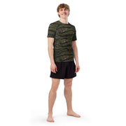 Tiger Stripe Vintage Advisor Vietnam CAMO Mens Short-Sleeve Rash Guard