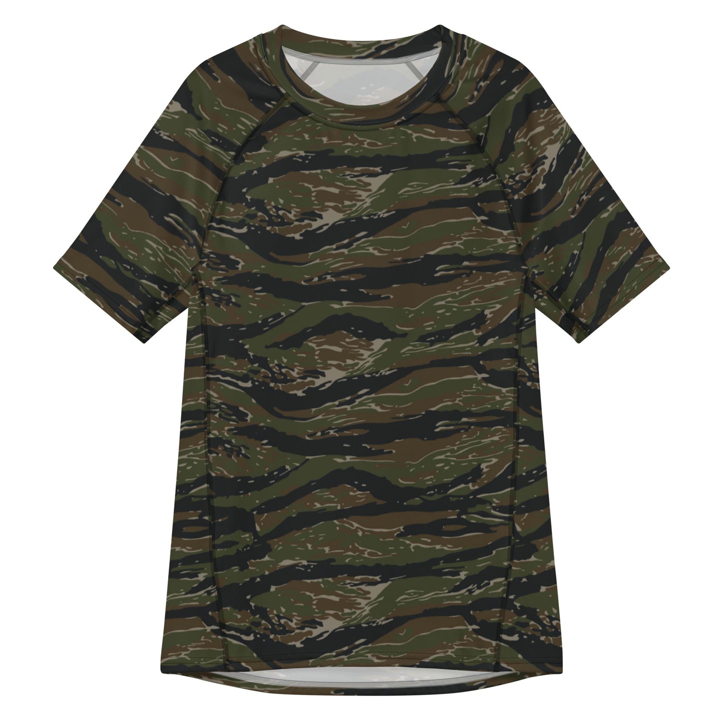 American Tiger Stripe Vintage Advisor Vietnam CAMO Mens Short-Sleeve Rash Guard - 2XS - Short-sleeve Guards
