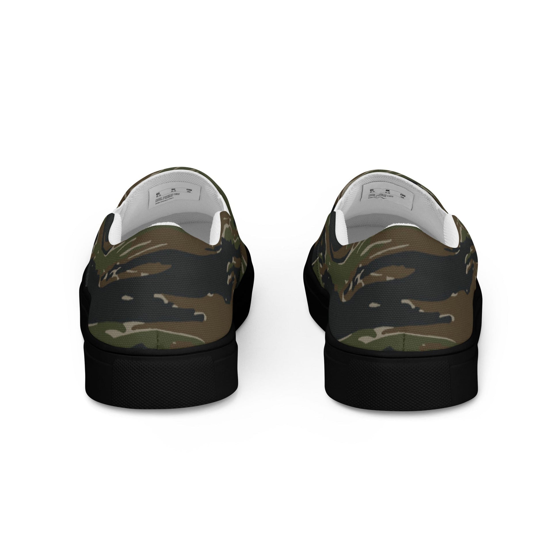 American Tiger Stripe Vintage Advisor Vietnam CAMO Mens Slip-On Canvas Shoes