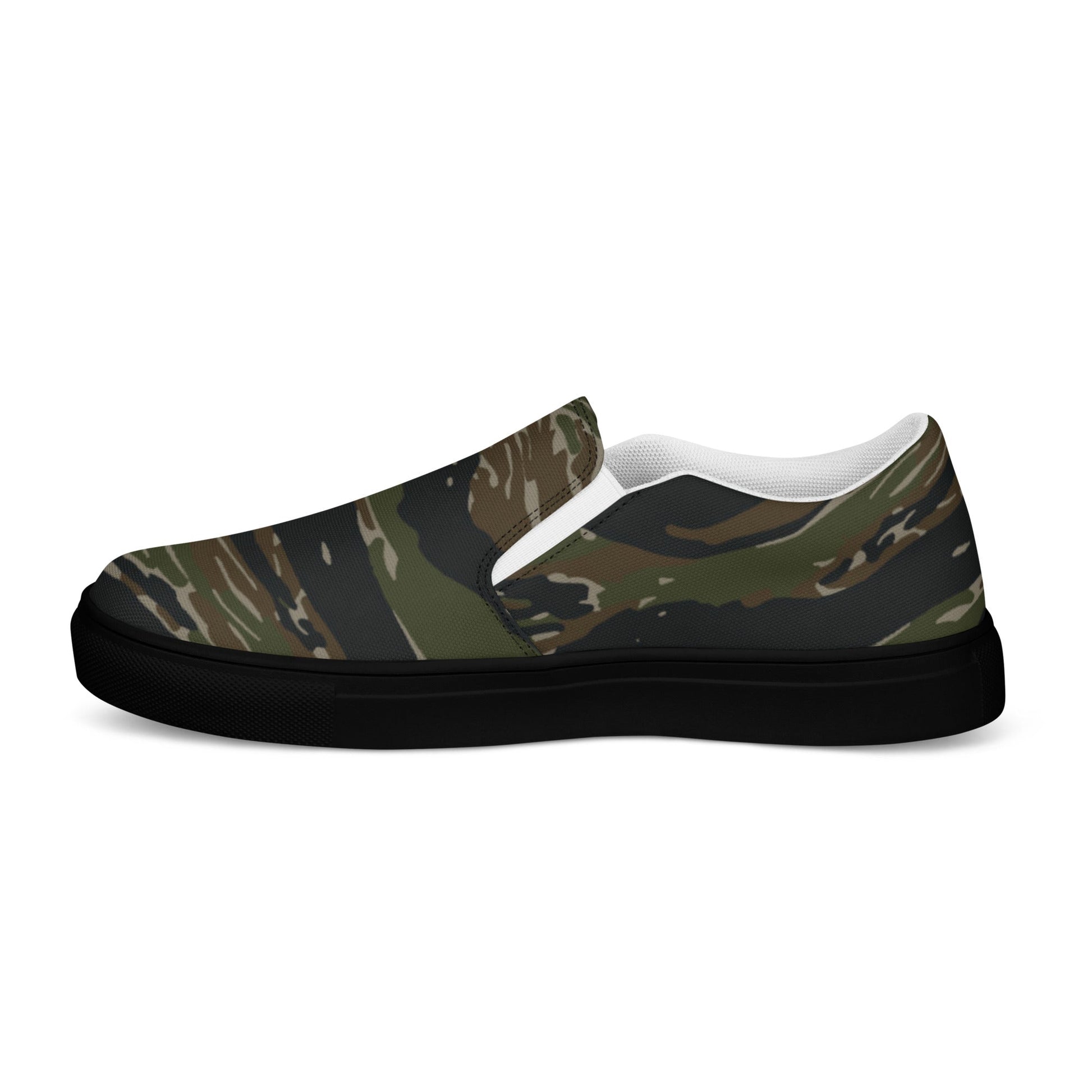 American Tiger Stripe Vintage Advisor Vietnam CAMO Mens Slip-On Canvas Shoes