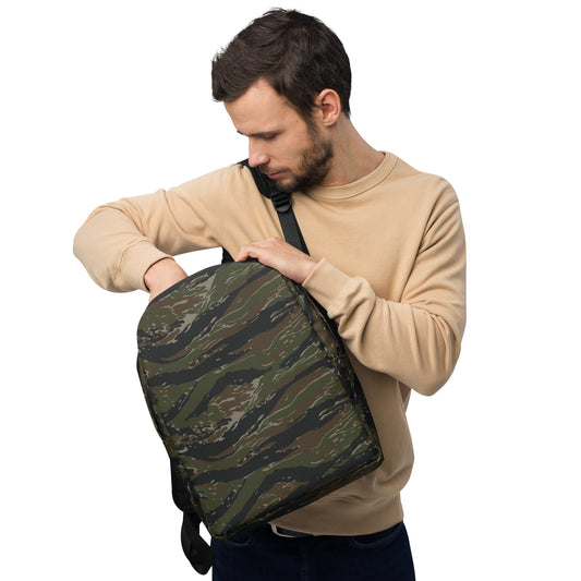 American Tiger Stripe Vintage Advisor Vietnam CAMO Minimalist Backpack - Backpacks