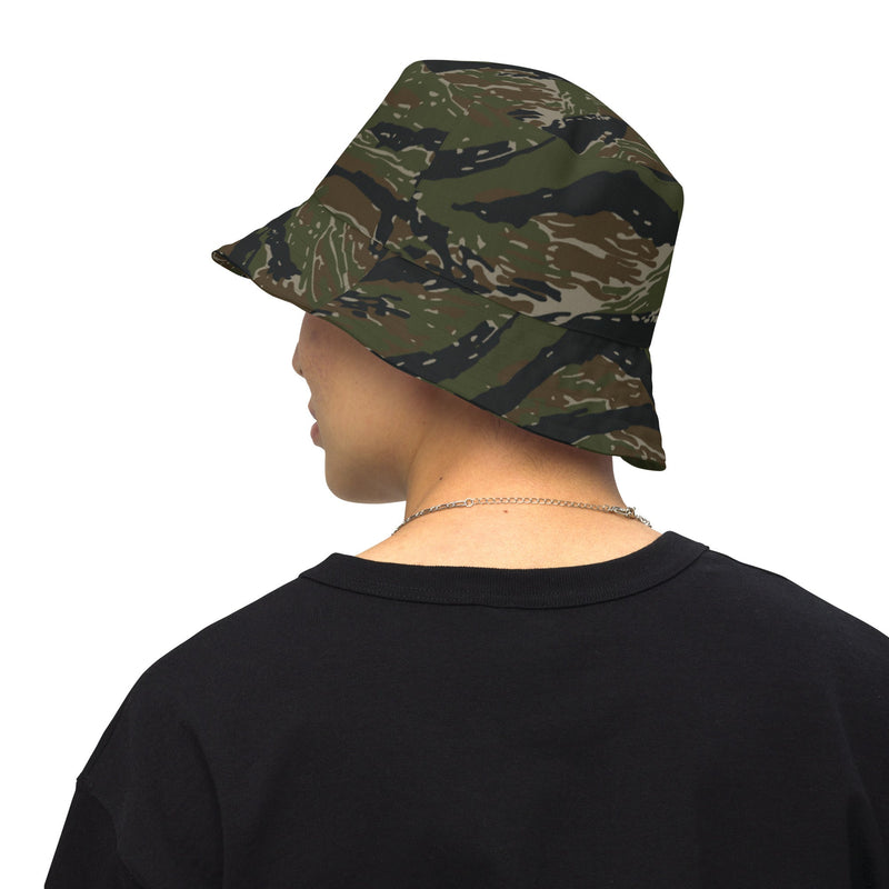 Tiger Stripe Vintage Advisor Vietnam CAMO Reversible Bucket Hat - Head