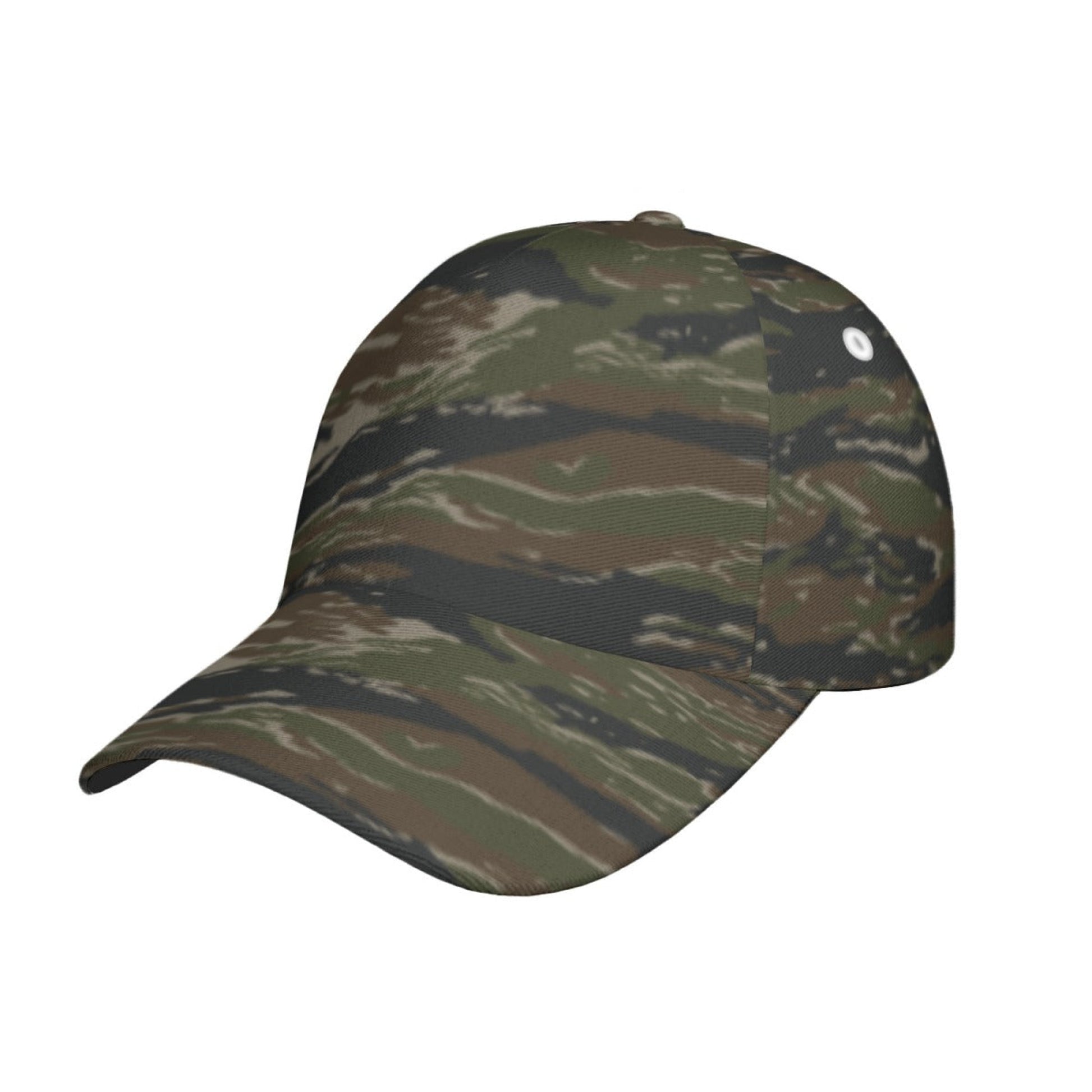 American Tiger Stripe Vintage Advisor Vietnam CAMO Snapback Ball Cap - U / White