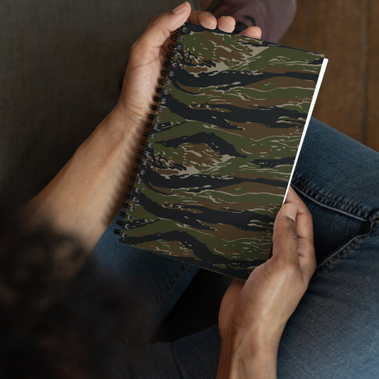 American Tiger Stripe Vintage Advisor Vietnam CAMO Spiral Notebook