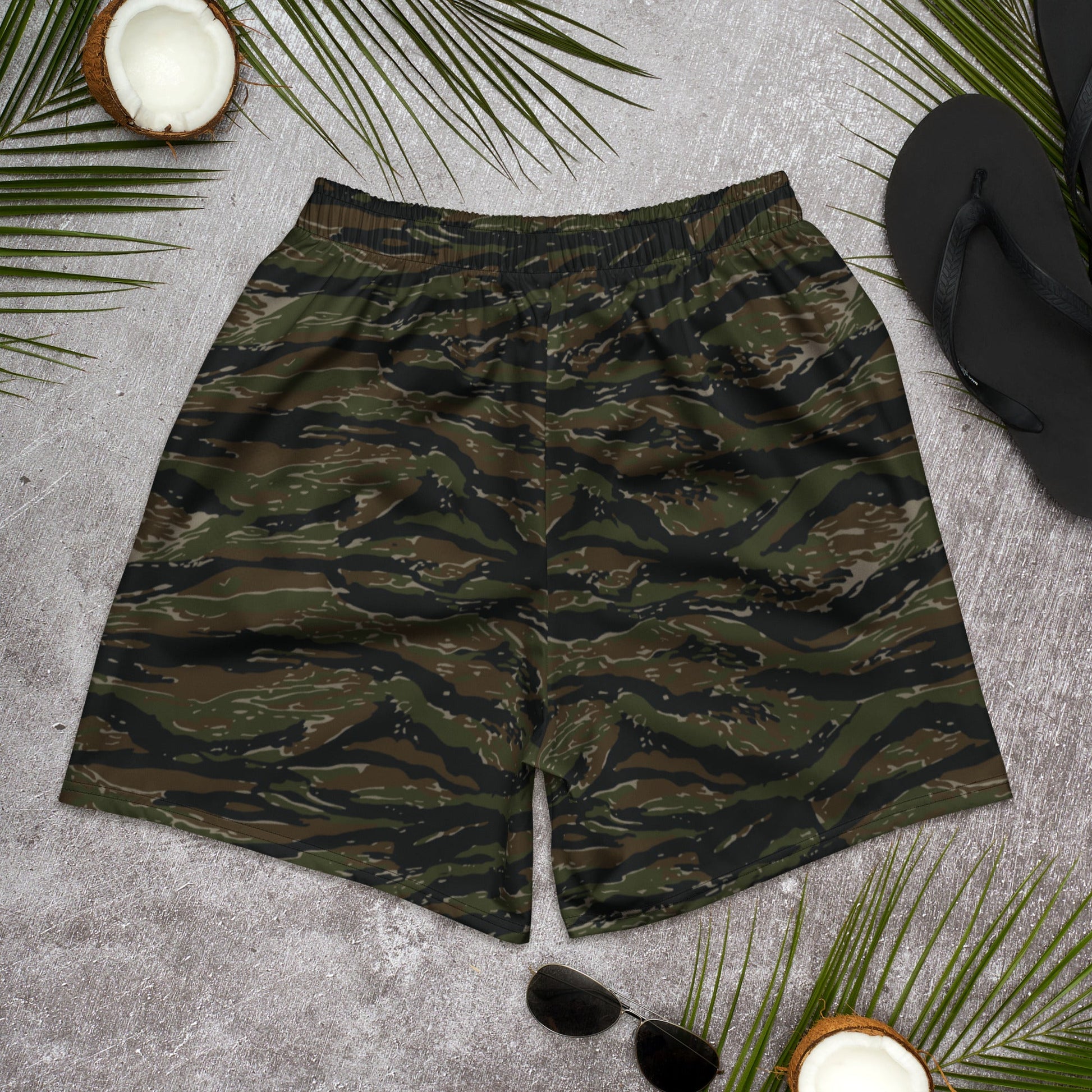 American Tiger Stripe Vintage Advisor Vietnam CAMO Unisex Athletic Long Shorts