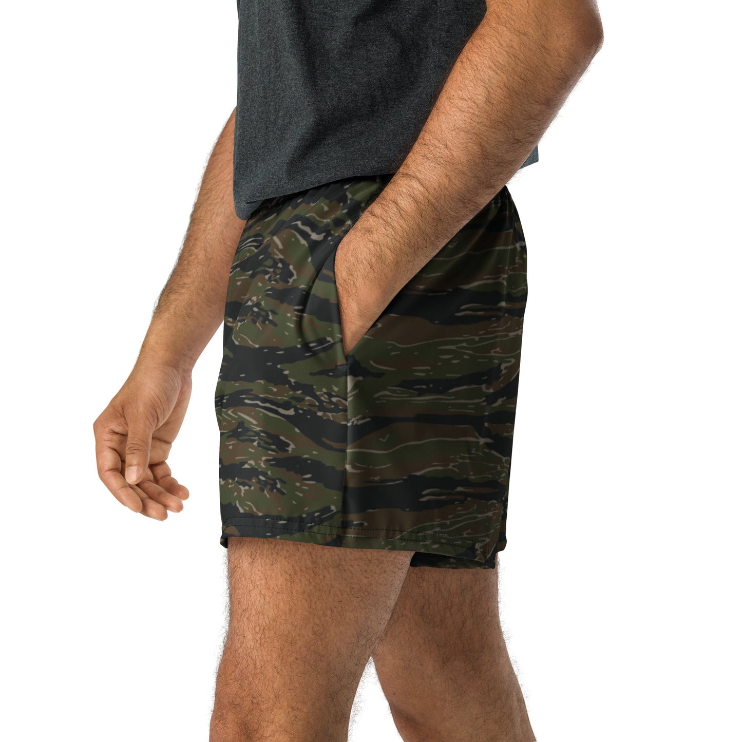 American Tiger Stripe Vintage Advisor Vietnam CAMO Unisex Athletic Shorts - XS