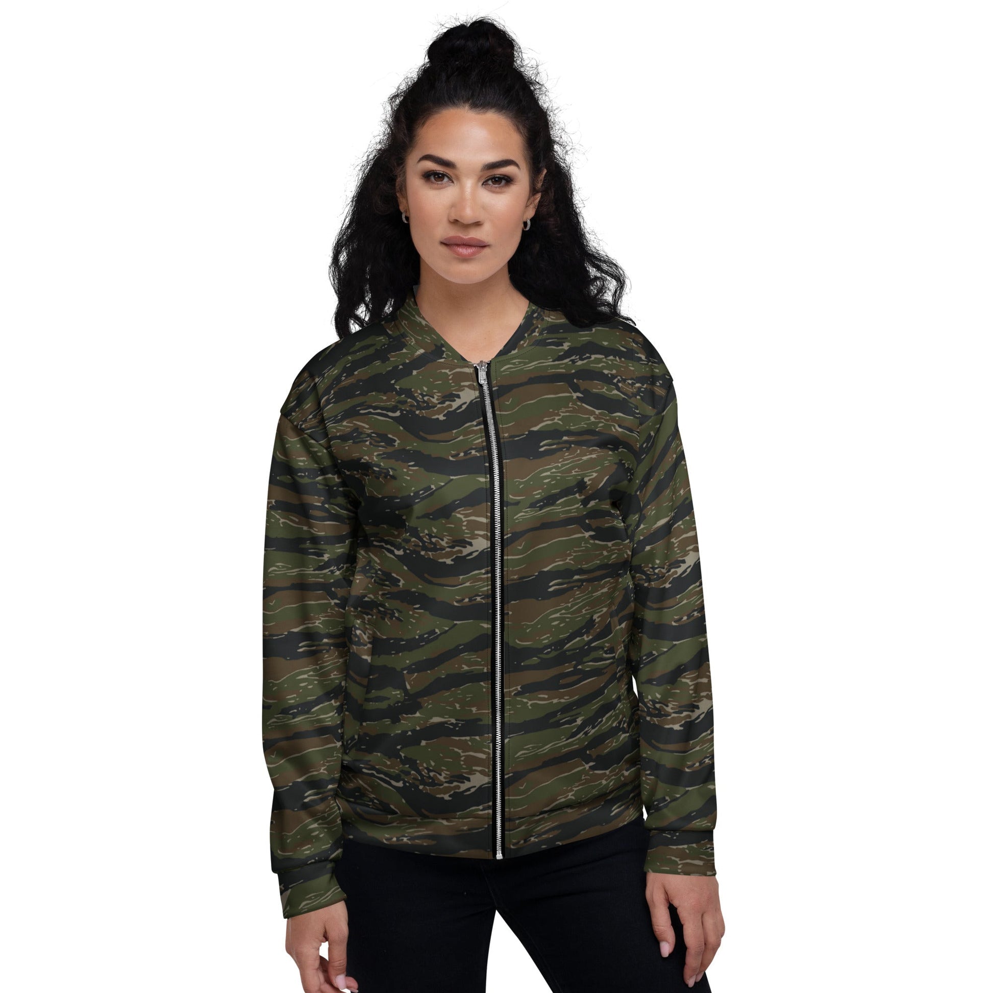 American Tiger Stripe Vintage Advisor Vietnam CAMO Unisex Bomber Jacket - Jackets