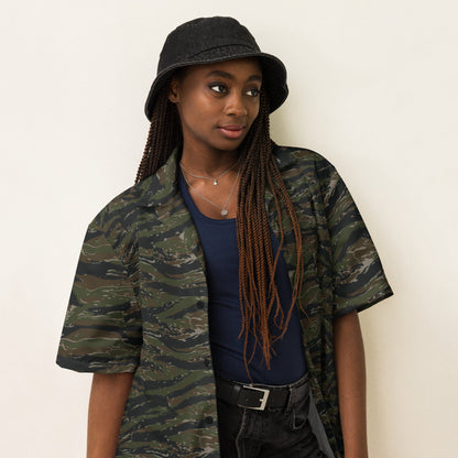 American Tiger Stripe Vintage Advisor Vietnam CAMO Unisex button shirt - Button Shirts