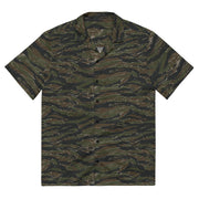 Tiger Stripe Vintage Advisor Vietnam CAMO Unisex Short-Sleeve Button Shirt - 2XS - Button-Up