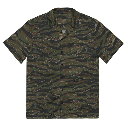 Tiger Stripe Vintage Advisor Vietnam CAMO Unisex Short-Sleeve Button Shirt - 2XS - Button-Up
