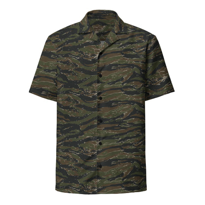 American Tiger Stripe Vintage Advisor Vietnam CAMO Unisex button shirt - Button Shirts