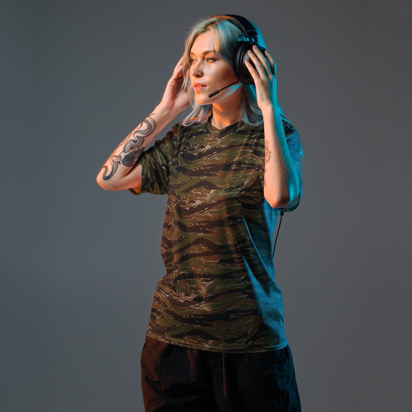 American Tiger Stripe Vintage Advisor Vietnam CAMO unisex sports jersey - Sports Jerseys