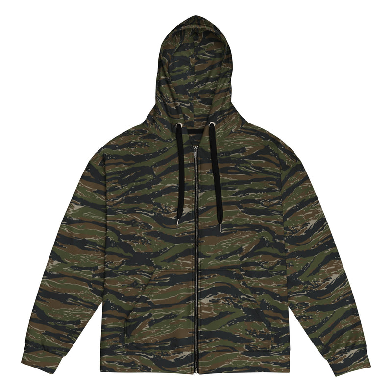 Tiger Stripe Vintage Advisor Vietnam CAMO Unisex Zip Hoodie - 2XS