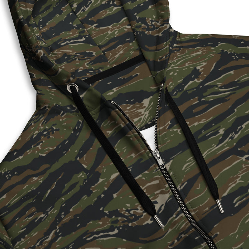 Tiger Stripe Vintage Advisor Vietnam CAMO Unisex Zip Hoodie