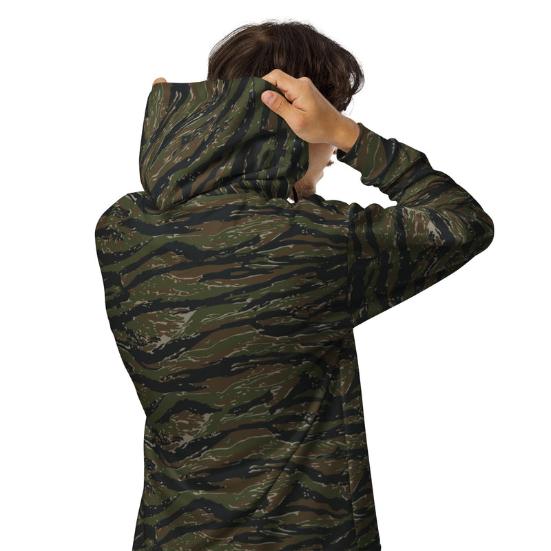 Tiger Stripe Vintage Advisor Vietnam CAMO Unisex Zip Hoodie