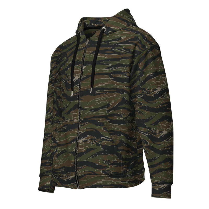 Tiger Stripe Vintage Advisor Vietnam CAMO Unisex Zip Hoodie
