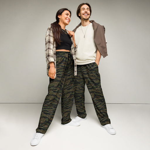 Tiger Stripe Vintage Advisor Vietnam CAMO Unisex Wide-Leg Joggers - 2XS