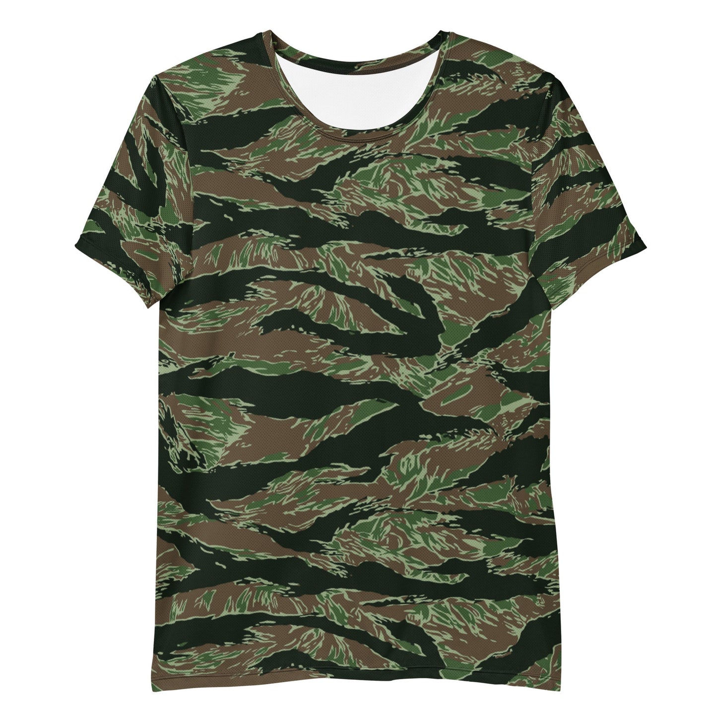 American Tiger Stripe Viper CAMO Mens athletic t-shirt - Athletic T-Shirts