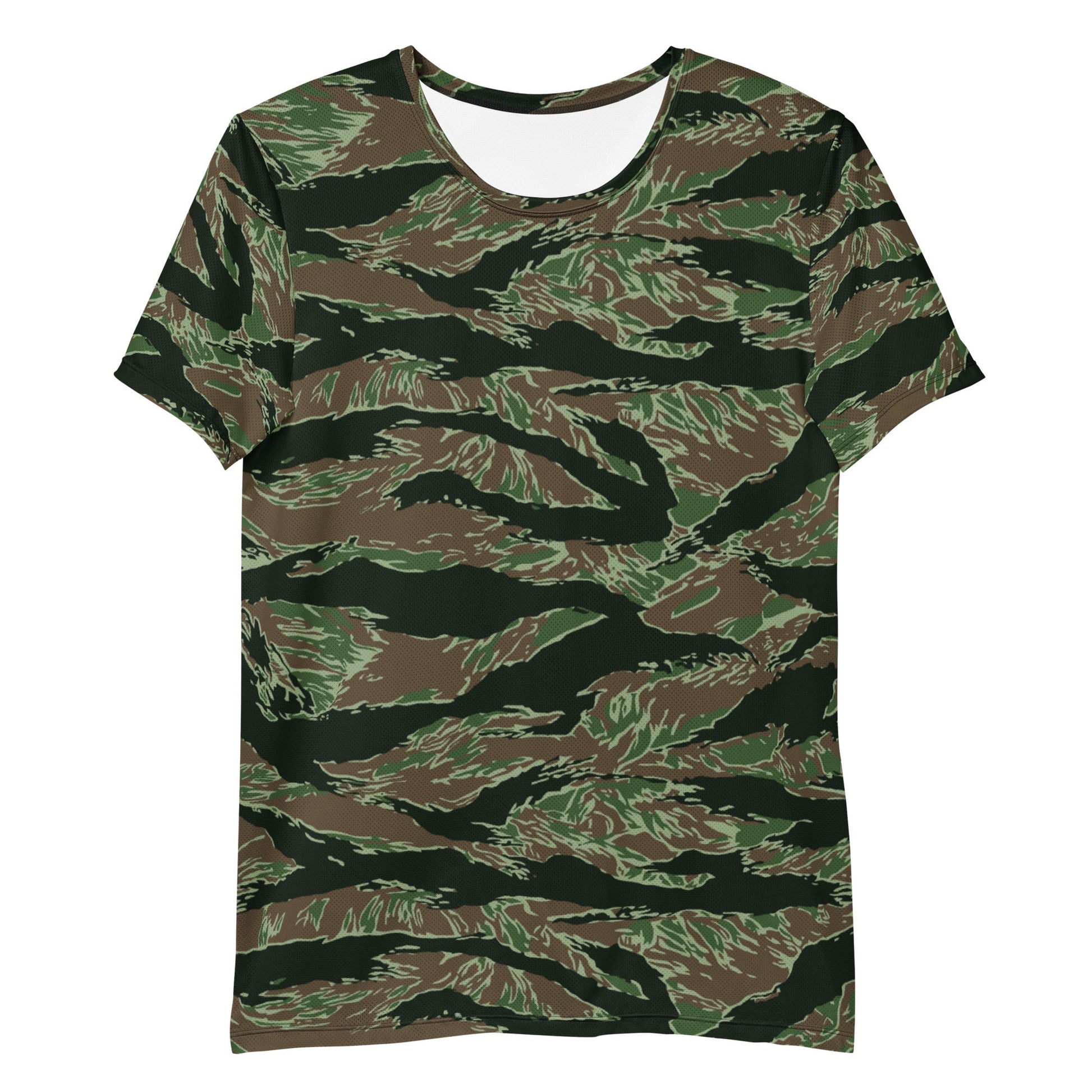 American Tiger Stripe Viper CAMO Mens athletic t-shirt - Athletic T-Shirts