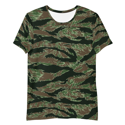American Tiger Stripe Viper CAMO Mens athletic t-shirt - Athletic T-Shirts