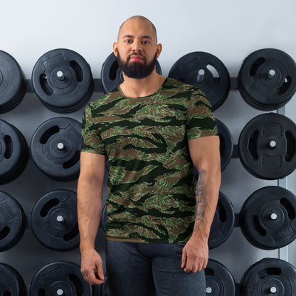 American Tiger Stripe Viper CAMO Mens athletic t-shirt - XS - Athletic T-Shirts