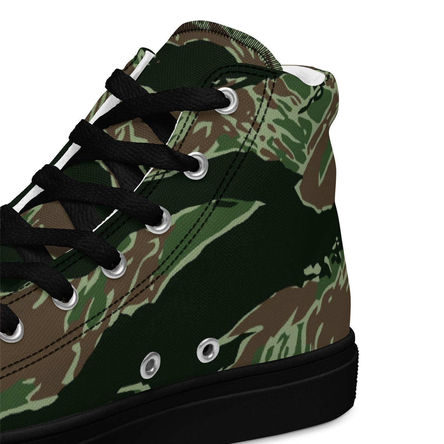American Tiger Stripe Viper CAMO Mens high top canvas shoes - High Top Canvas Shoes
