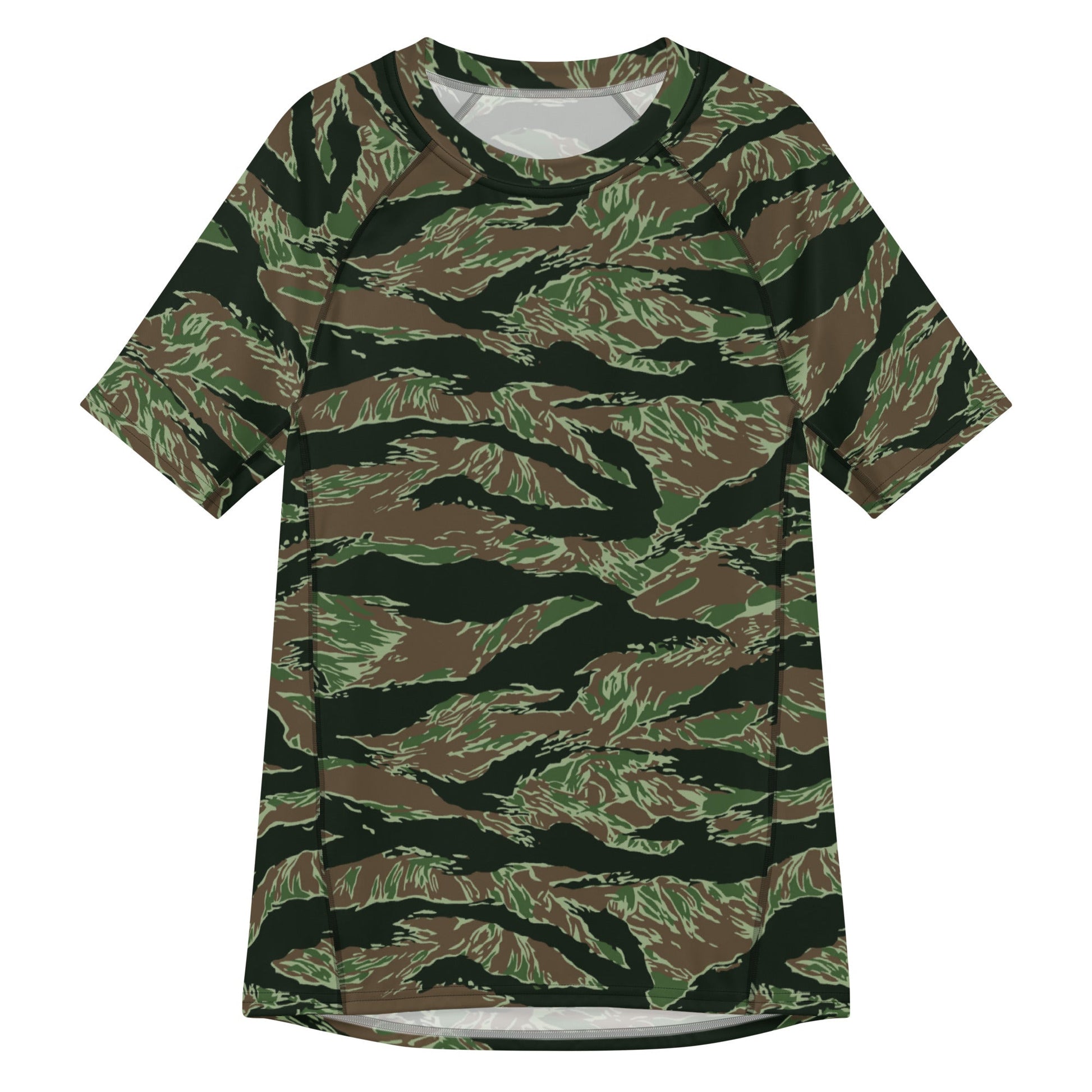 American Tiger Stripe Viper CAMO Mens Short-Sleeve Rash Guard - 2XS - Short-sleeve Guards