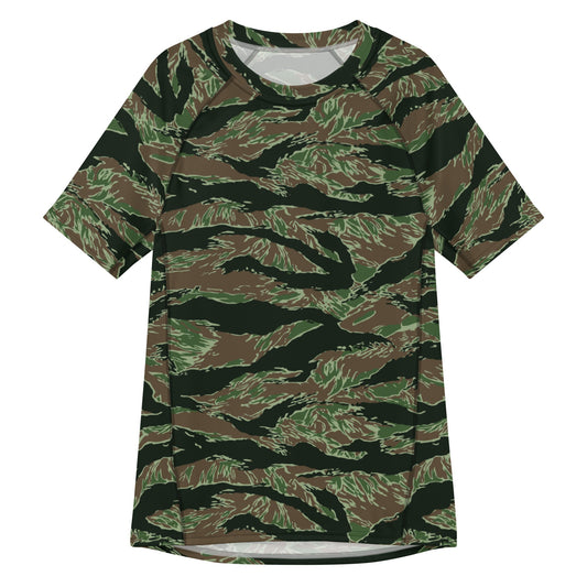 American Tiger Stripe Viper CAMO Mens Short-Sleeve Rash Guard - 2XS - Short-sleeve Guards