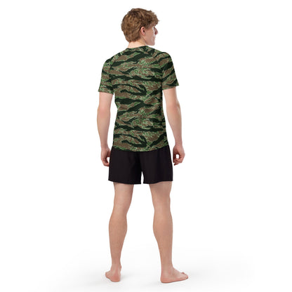 American Tiger Stripe Viper CAMO Mens Short-Sleeve Rash Guard - Short-sleeve Guards
