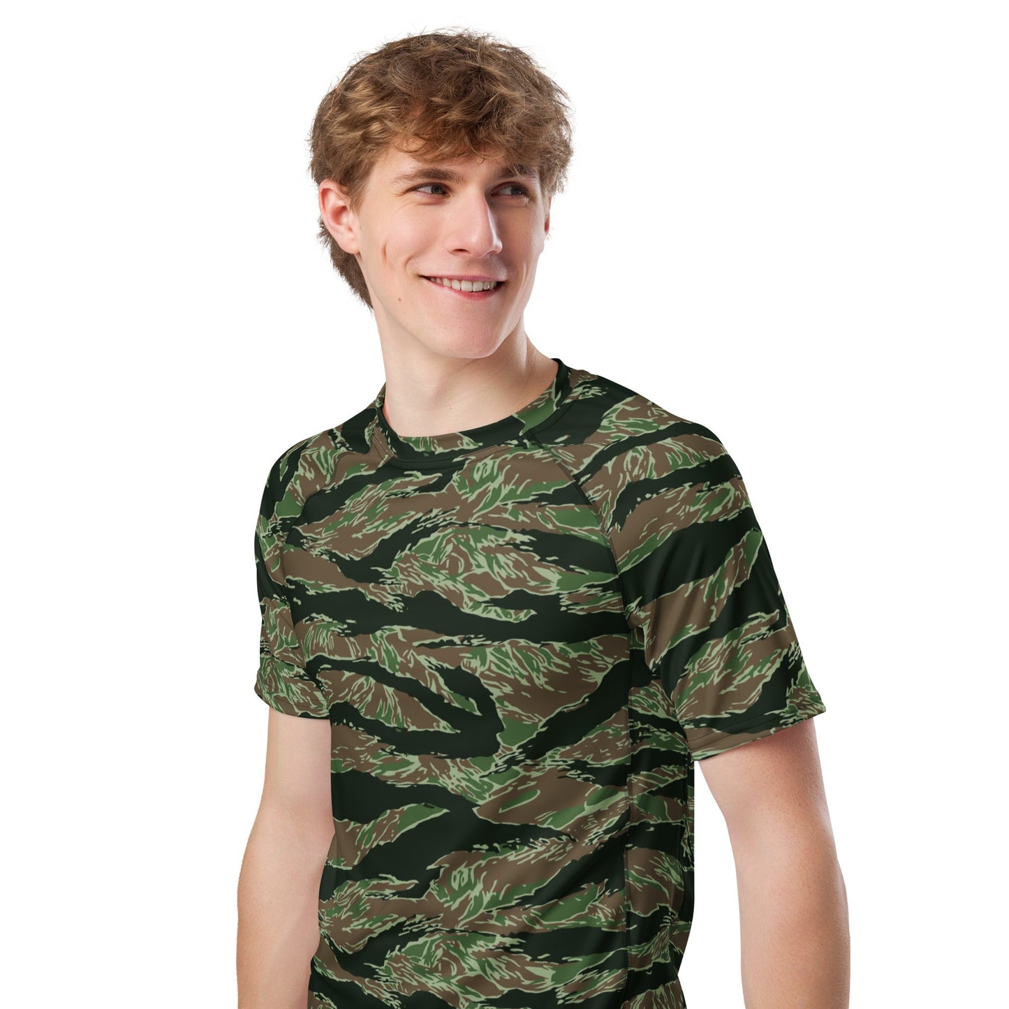 American Tiger Stripe Viper CAMO Mens Short-Sleeve Rash Guard - Short-sleeve Guards