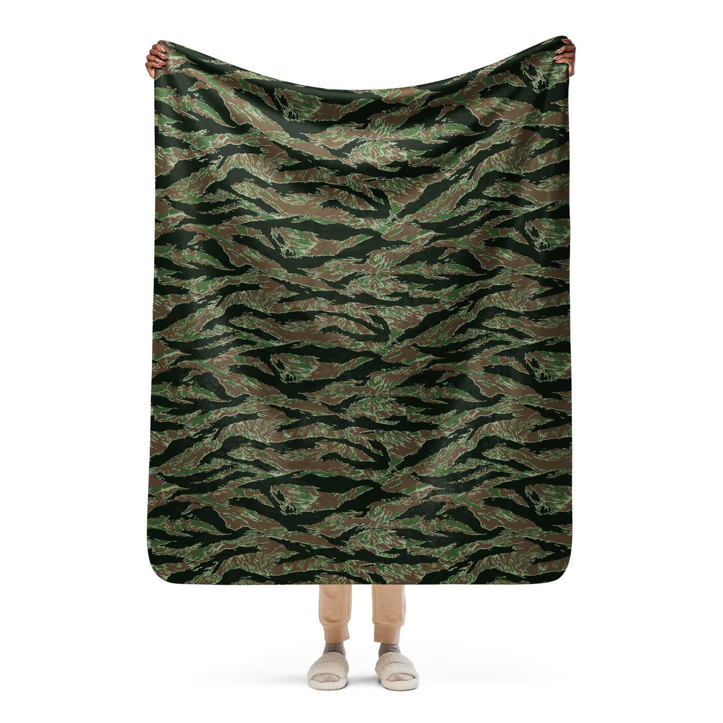 American Tiger Stripe Viper CAMO Sherpa blanket - 50″×60″ - Blankets