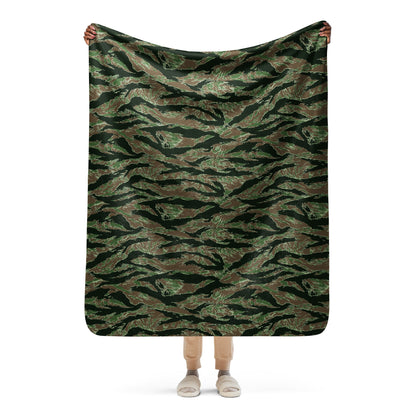 American Tiger Stripe Viper CAMO Sherpa blanket - 50″×60″ - Blankets