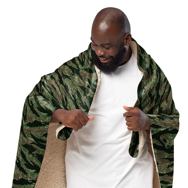 Tiger Stripe Viper CAMO Sherpa Blanket