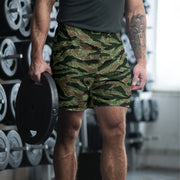 Tiger Stripe Viper CAMO Unisex Athletic Long Shorts - 2XS