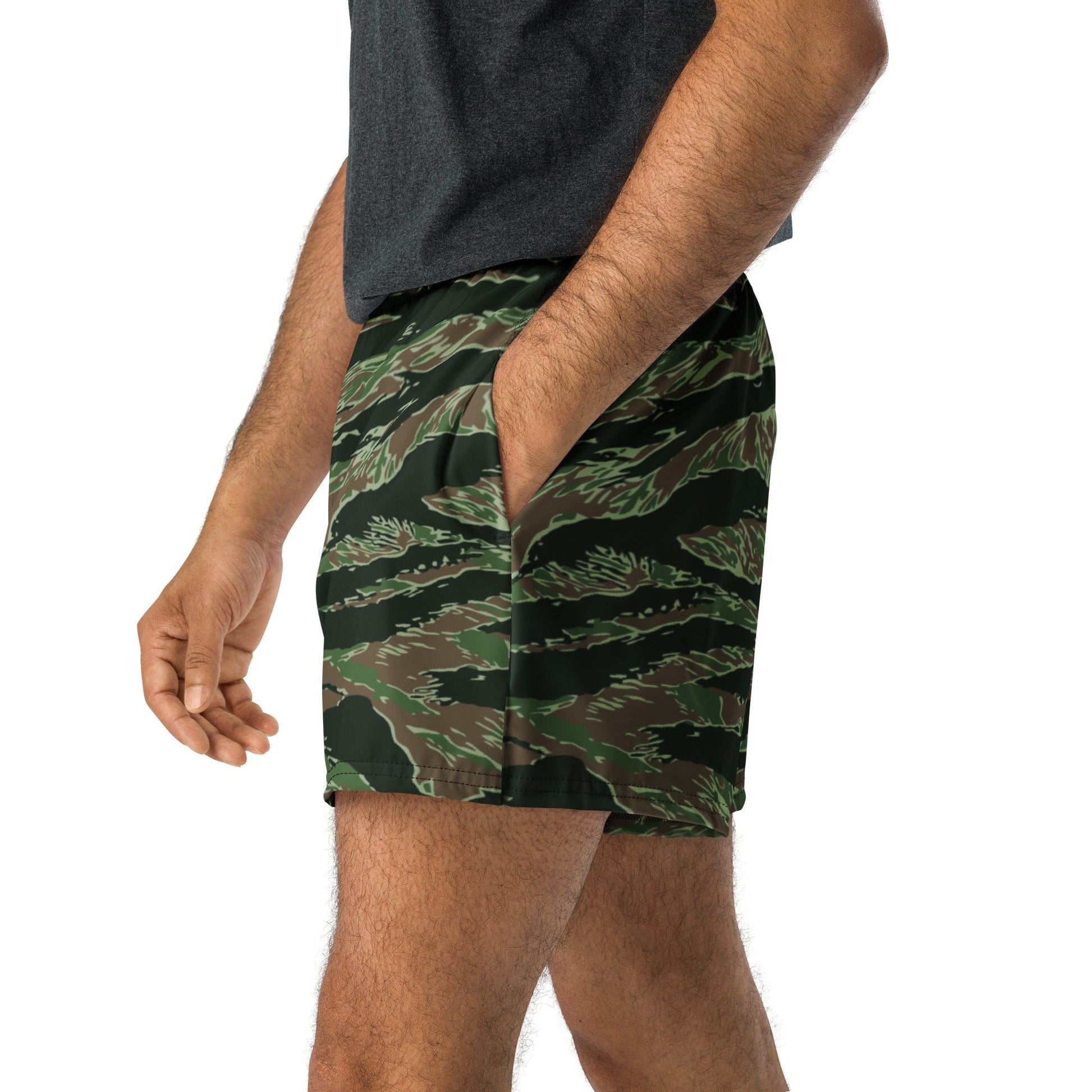 American Tiger Stripe Viper CAMO Unisex Athletic Shorts - XS