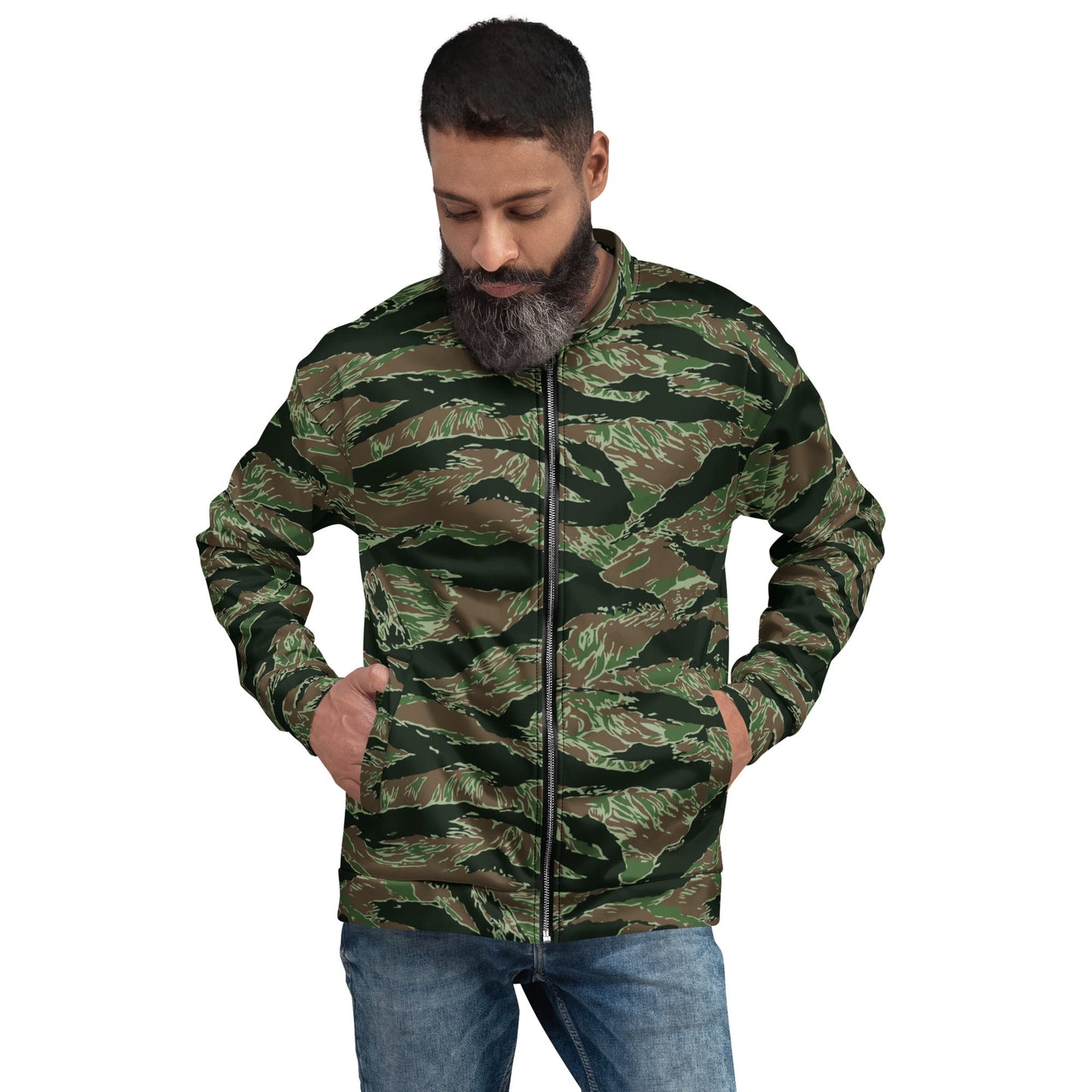 American Tiger Stripe Viper CAMO Unisex Bomber Jacket - XS