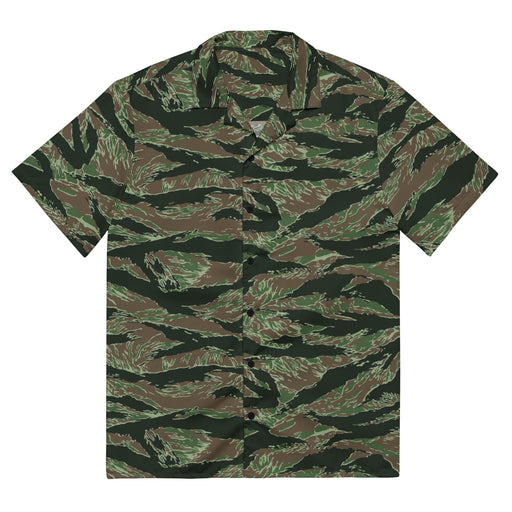 Tiger Stripe Viper CAMO Unisex Short-Sleeve Button Shirt - 2XS - Button-Up
