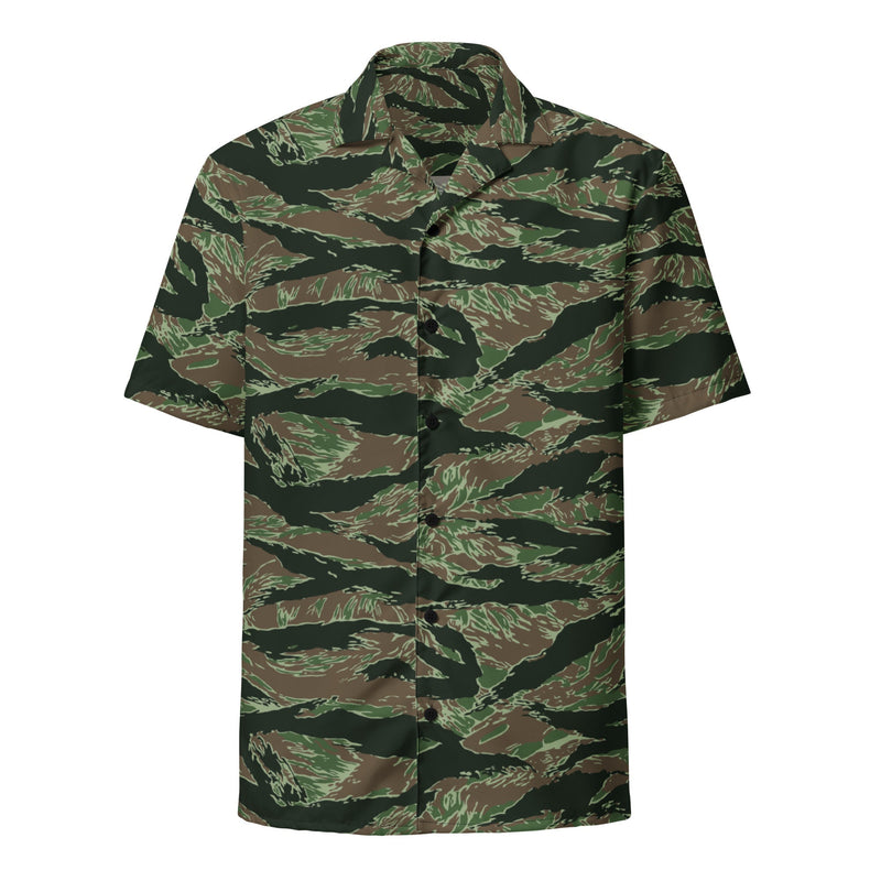 Tiger Stripe Viper CAMO Unisex Short-Sleeve Button Shirt