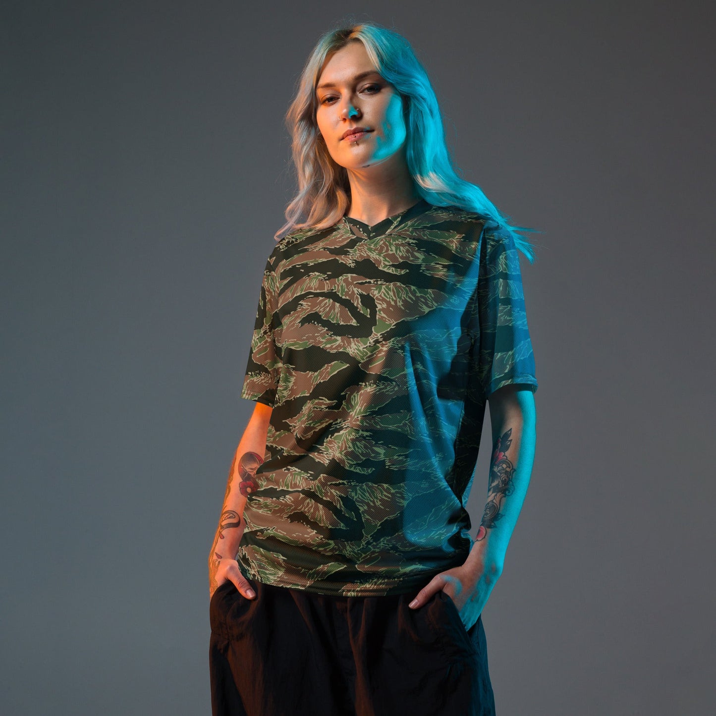 American Tiger Stripe Viper CAMO unisex sports jersey - Sports Jerseys