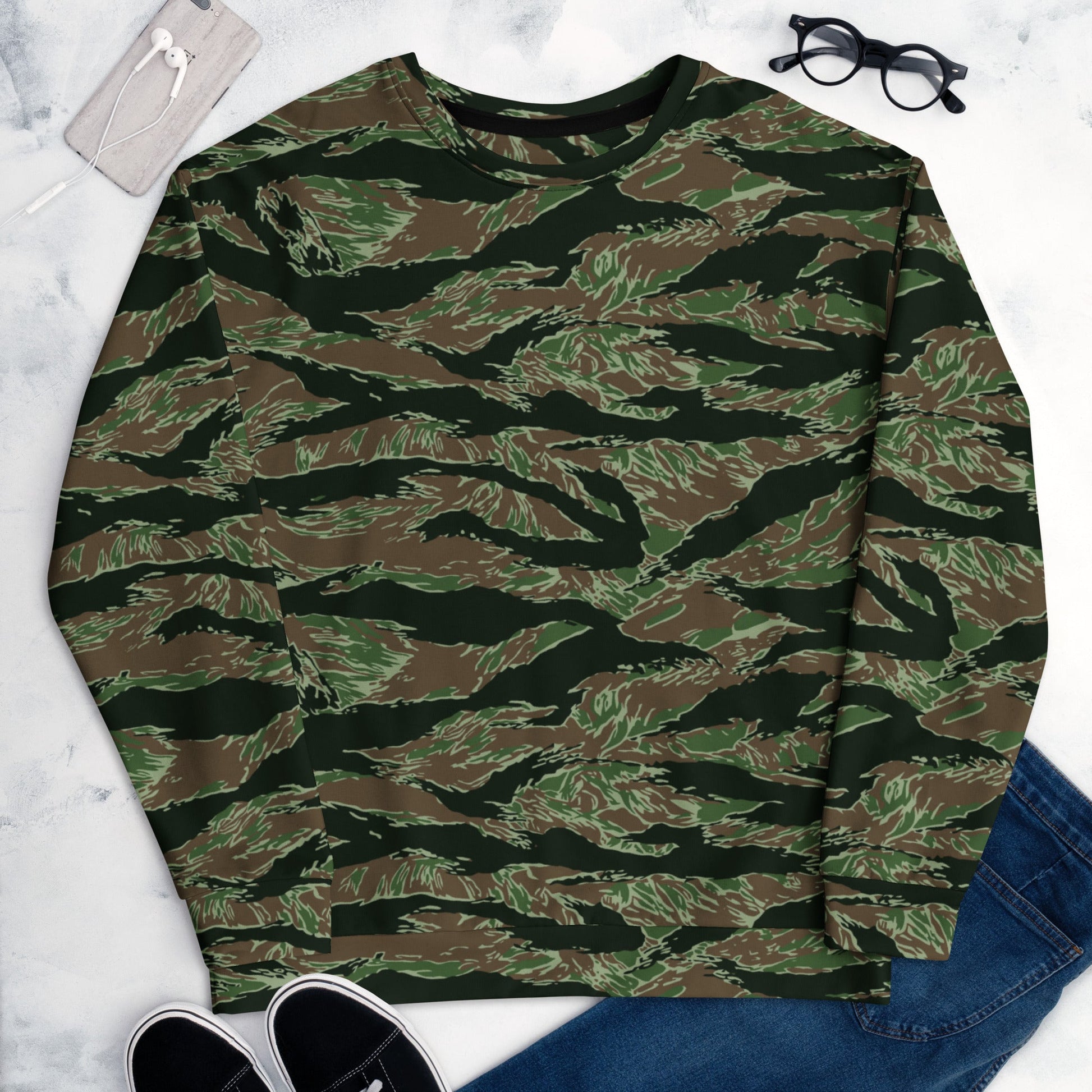 American Tiger Stripe Viper CAMO Unisex Sweatshirt - Sweatshirts