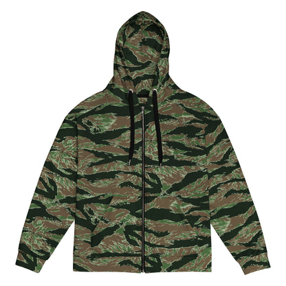 American Tiger Stripe Viper CAMO Unisex zip hoodie - 2XS - Zip Hoodies