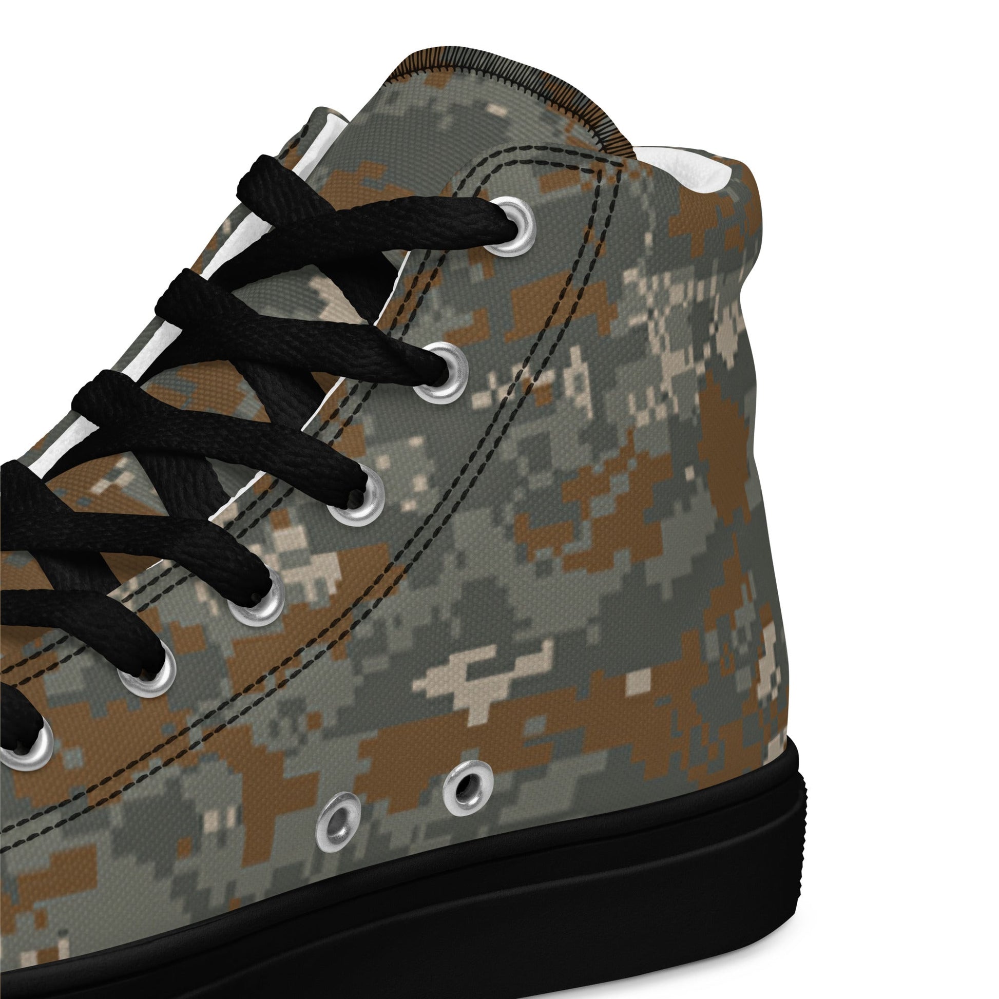 American Universal Camouflage Pattern DELTA (UCP-D) CAMO Mens high top canvas shoes - High Top Canvas Shoes