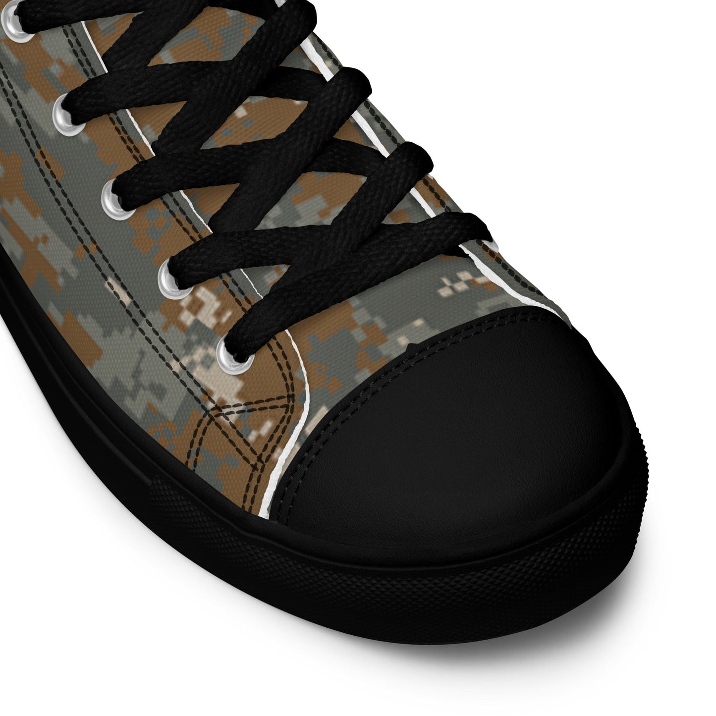American Universal Camouflage Pattern DELTA (UCP-D) CAMO Mens high top canvas shoes - High Top Canvas Shoes