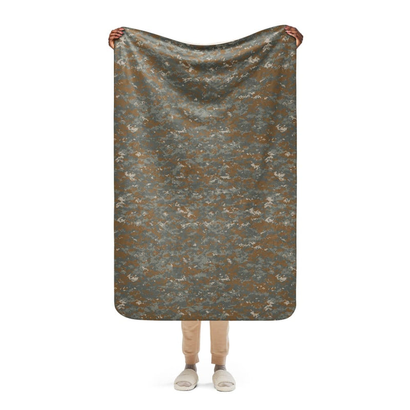 American Universal Camouflage Pattern DELTA (UCP-D) CAMO Sherpa blanket - 37″×57″
