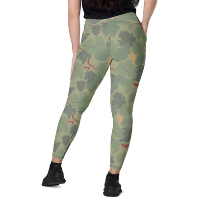 American USMC Wine Leaf Mitchell CAMO Leggings with pockets - Womens With Pockets